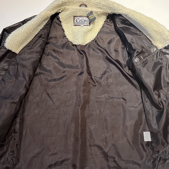 Cellini Genuine Leather Jacket Size L - Picture 3 of 5